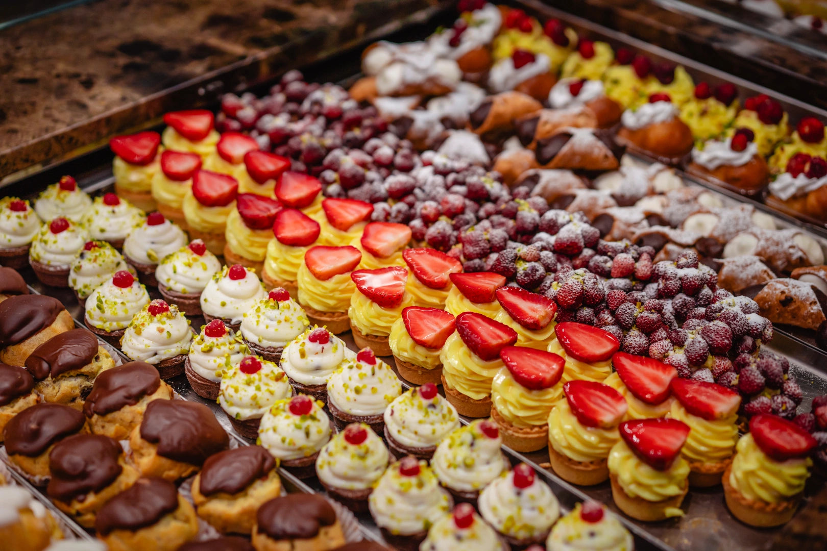 Pasticceria mignon  🛵 - Pasticceria Ottagono - vassoio di Pasticcini mignon - sicilia - shop - dolci - ottagono - mascalucia