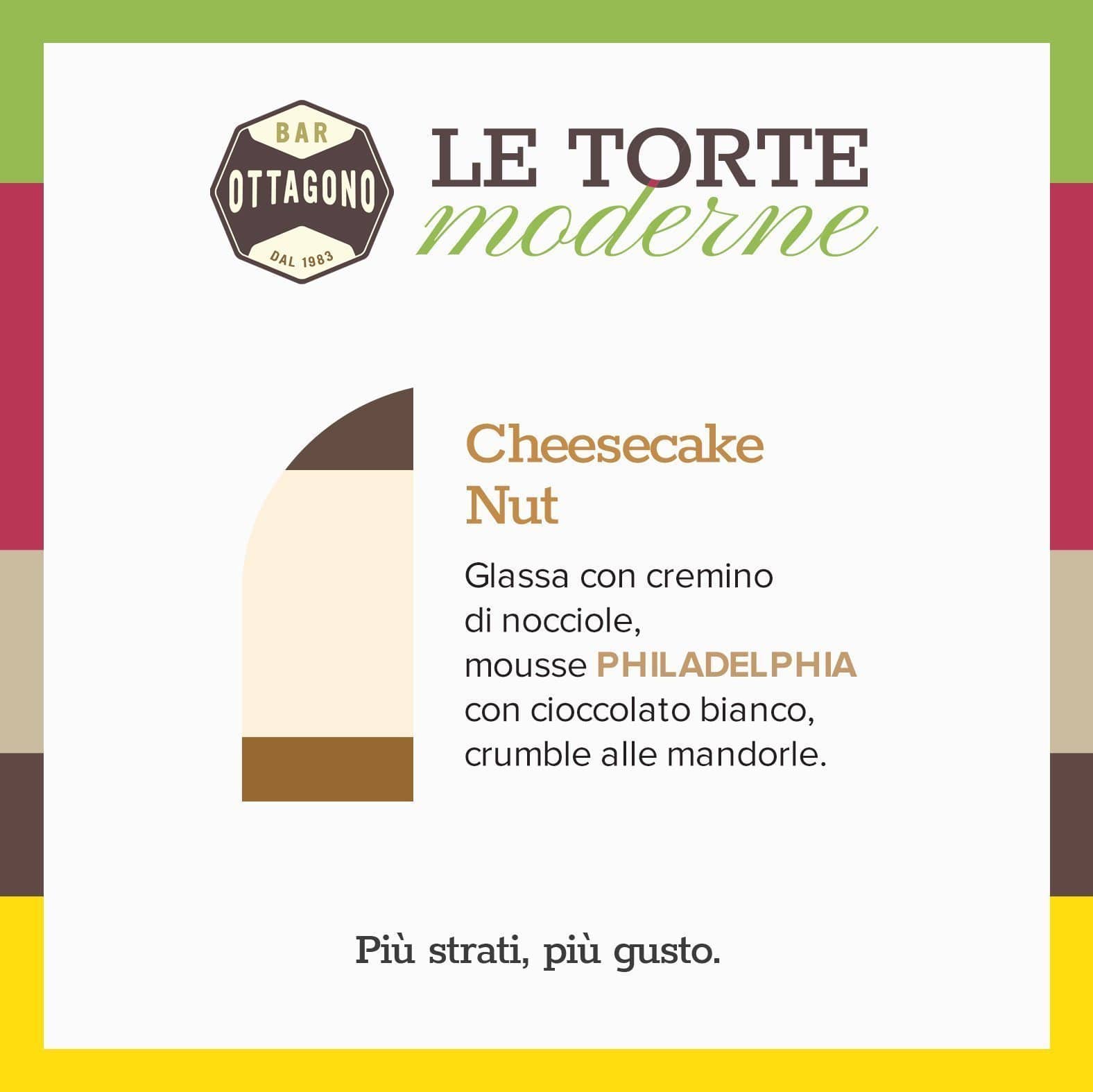 CheeseCake Nut - Ottagono - Pasticceria dal 1983 - Torte in Pasticceria Moderna - sicilia - catania - online