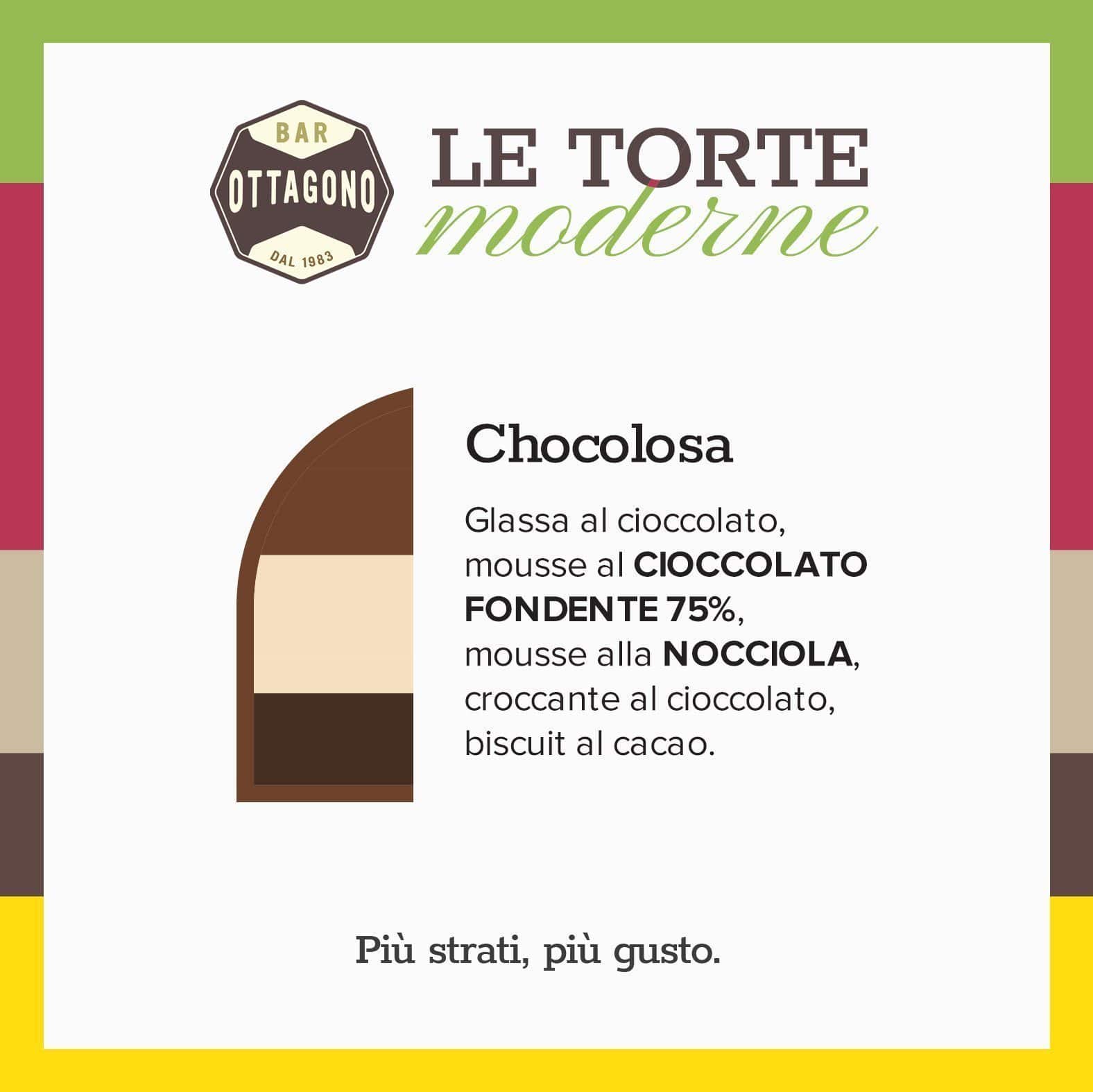 Chocolosa (Mousse al cioccolato fondente & Nocciola) - Ottagono - Pasticceria dal 1983 - Torte in Pasticceria Moderna - sicilia - catania - online