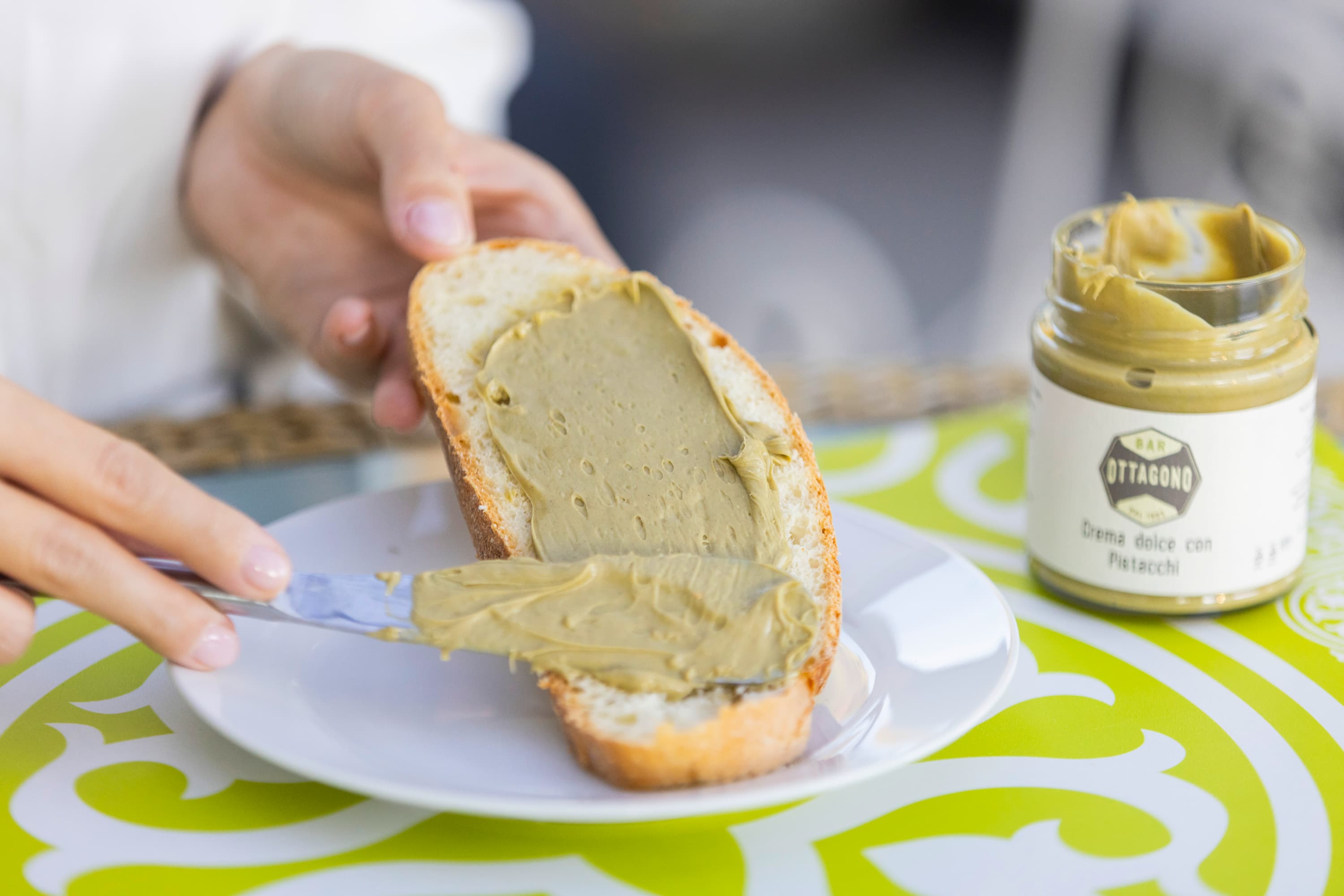 Crema dolce al pistacchio 30% ๐ - Pasticceria Ottagono - Crema spalmabile al pistacchio - sicilia - catania - online