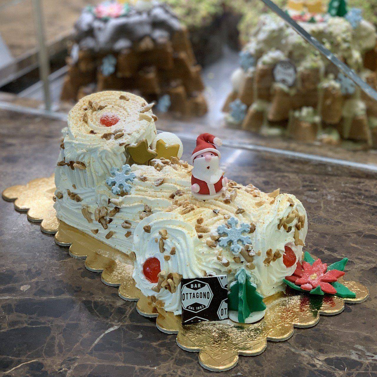Tronchetto di Natale Tronchetto di Natale Pasticceria Ottagono dal 1983 Ricotta mascalucia_catania_vendita_online