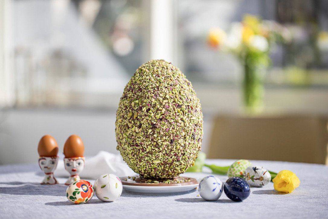 Uovo di Pasqua artigianale - EDIZIONE LIMITATA (Spedizioni ๐) Uovo di Pasqua artigianale decorato a mano Ottagono - Pasticceria dal 1983 Pralinato Pistacchio (sorpresa Swarovski) Cioccolato al Latte Caffarel mascalucia_catania_vendita_online