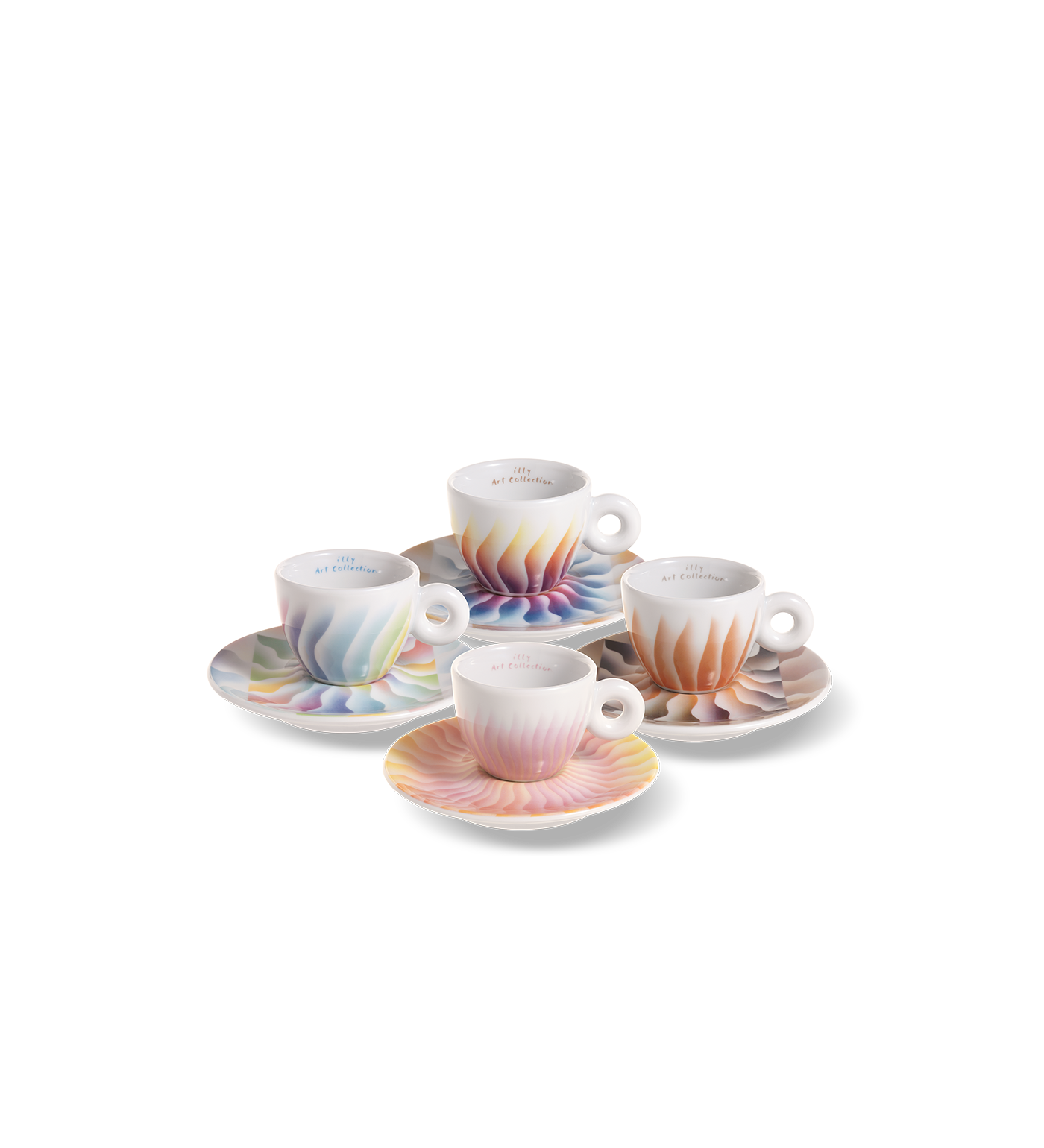 illy Art Collection Judy Chicago - Set da 4 tazzine da espresso