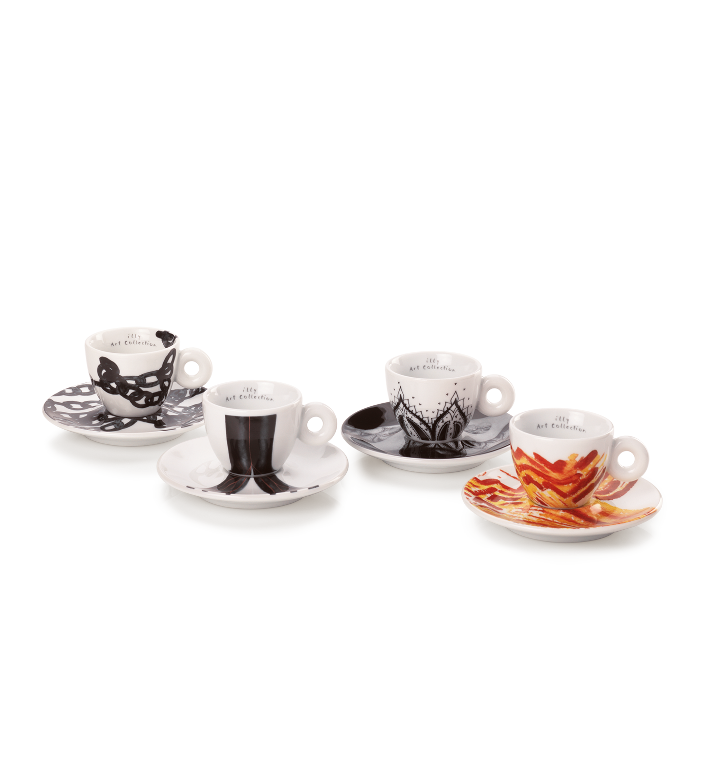 ILLY ART COLLECTION GENESI - SET DI 4 TAZZINE DA ESPRESSO