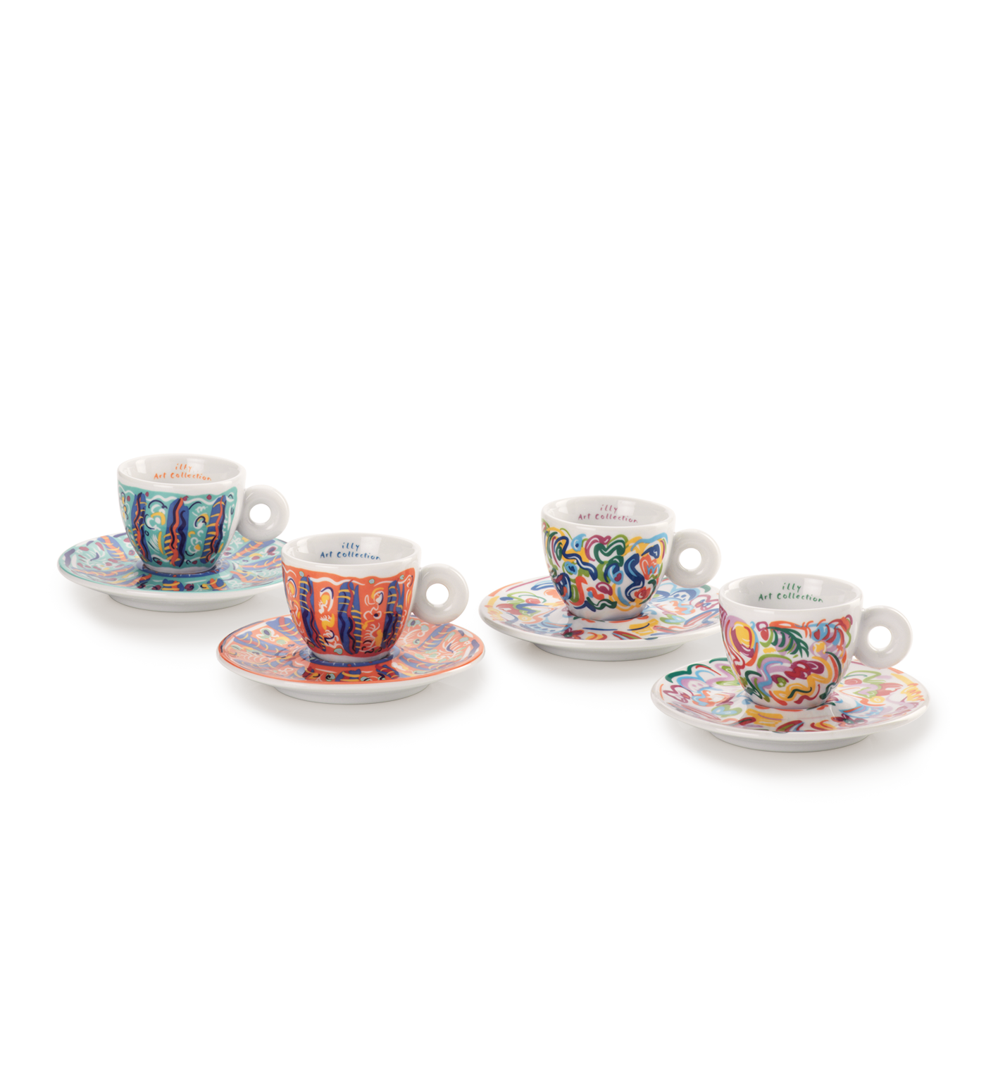 ILLY ART COLLECTION SOL CALERO - SET DI 4 TAZZINE DA ESPRESSO