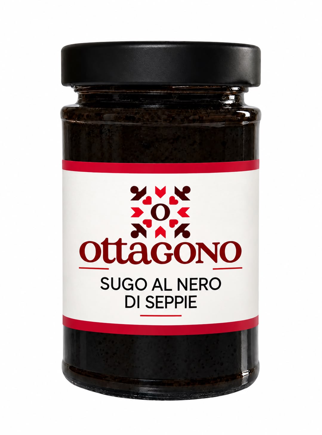 Barattolo di sugo pronto per pasta al nero di seppia