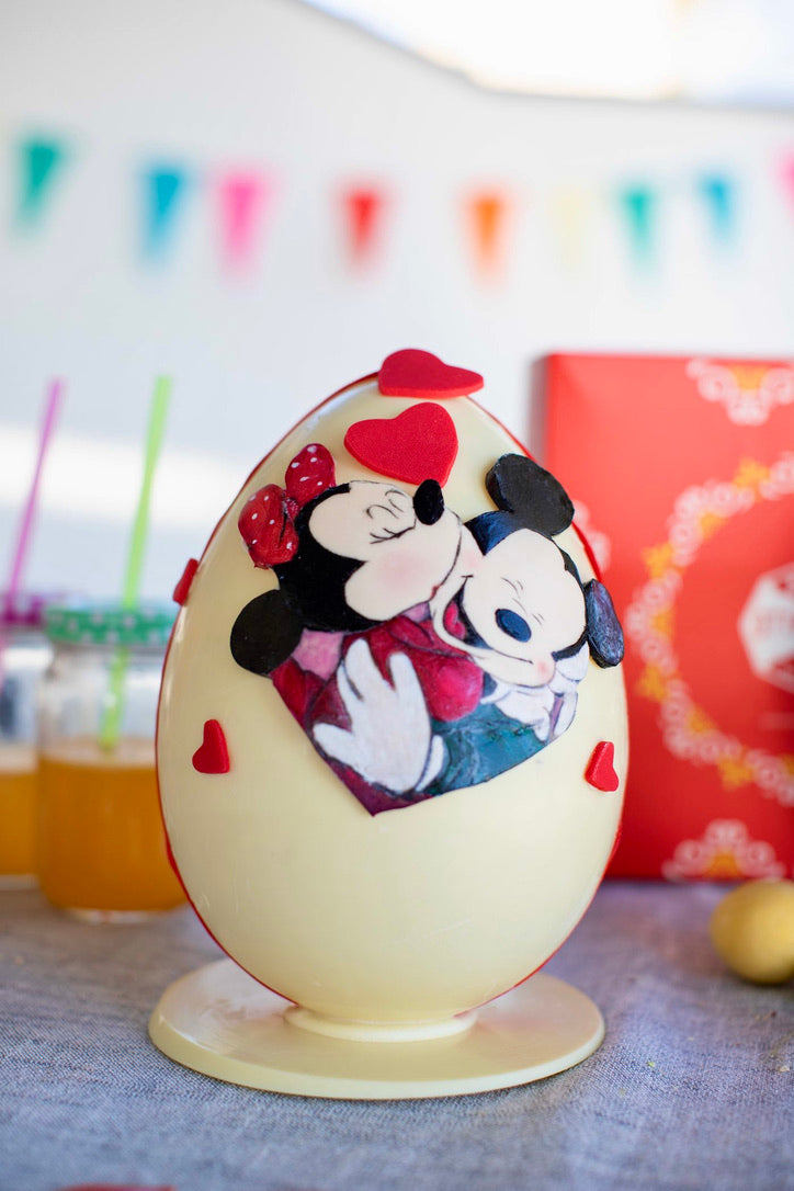 Uovo di Pasqua con stampa alimentare 🌎 - Pasticceria Ottagono - Uovo di Pasqua artigianale decorato a mano - sicilia - shop - dolci - siciliani