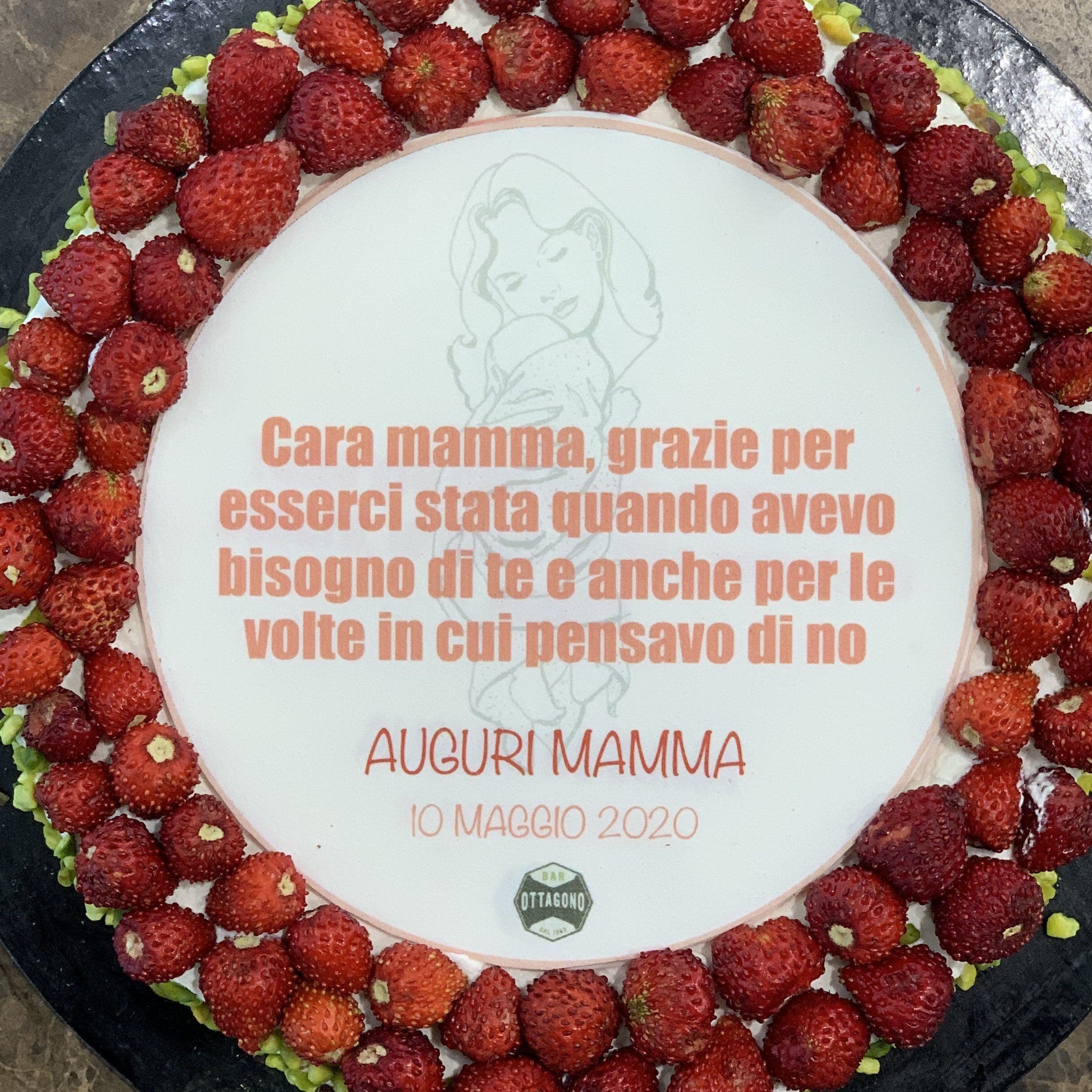 Festa della Mamma - Torte con simbolo decorato a mano - Ottagono - Pasticceria dal 1983 - Festa della Mamma - Torte speciali - sicilia - catania - online