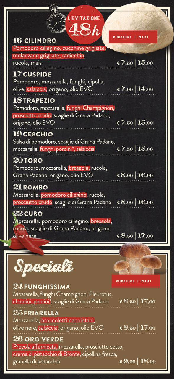 Pizze Ottagono - Ottagono - Pasticceria dal 1983 - Pizzeria Ottagono - sicilia - catania - online
