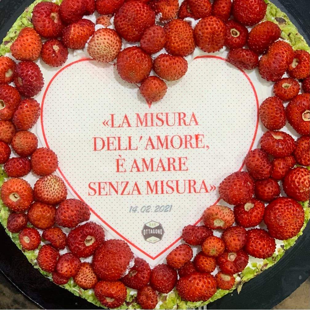San Valentino - Torte con dedica in Pasticceria Classica - Ottagono - Pasticceria dal 1983 - San Valentino - Torte in Pasticceria Moderna - sicilia - catania - online